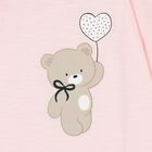 Baby Girls Pink Teddy Bear Babygrow Set, 2, hi-res