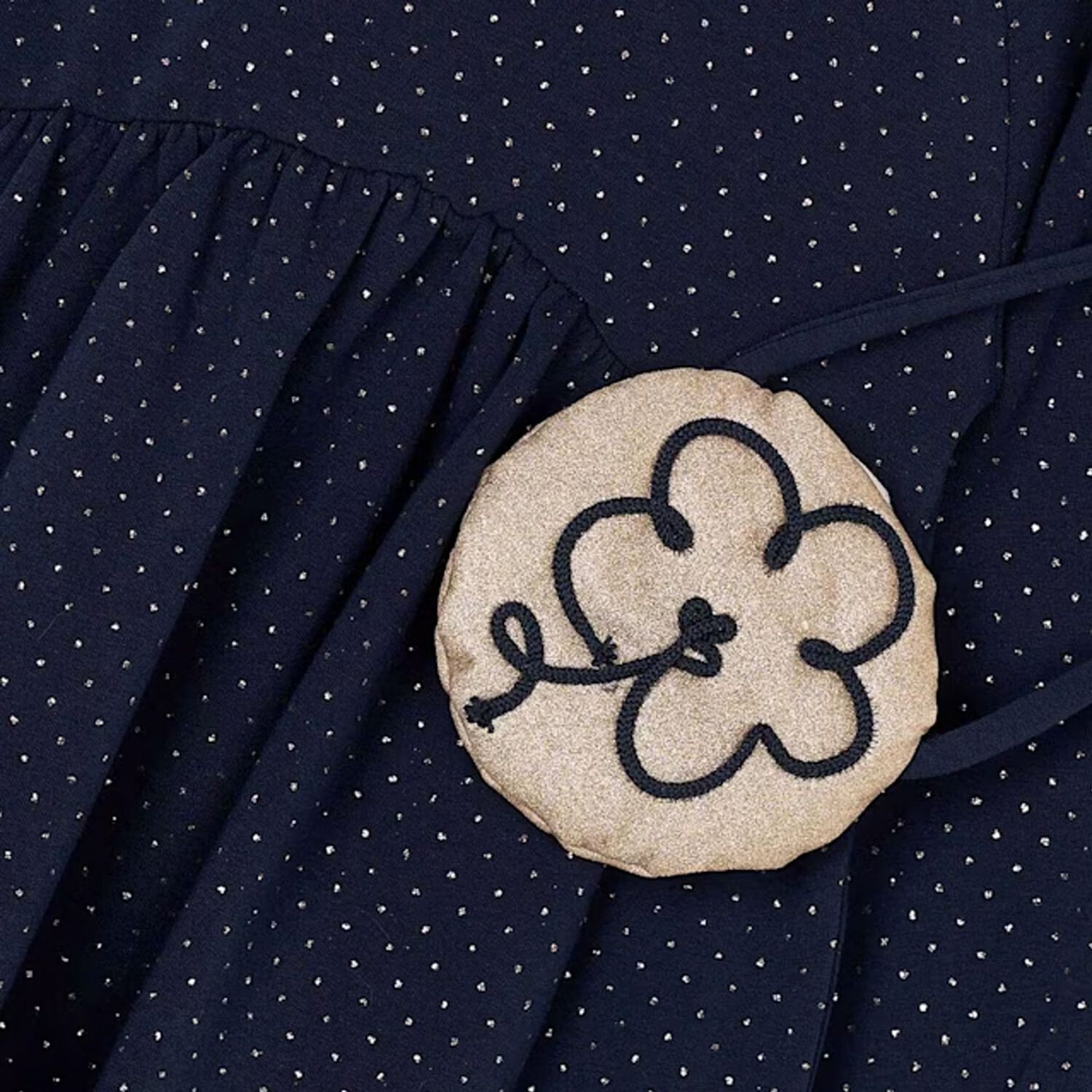 طقم فستان زهري أزرق داكن للبنات, 2, hi-res image number null