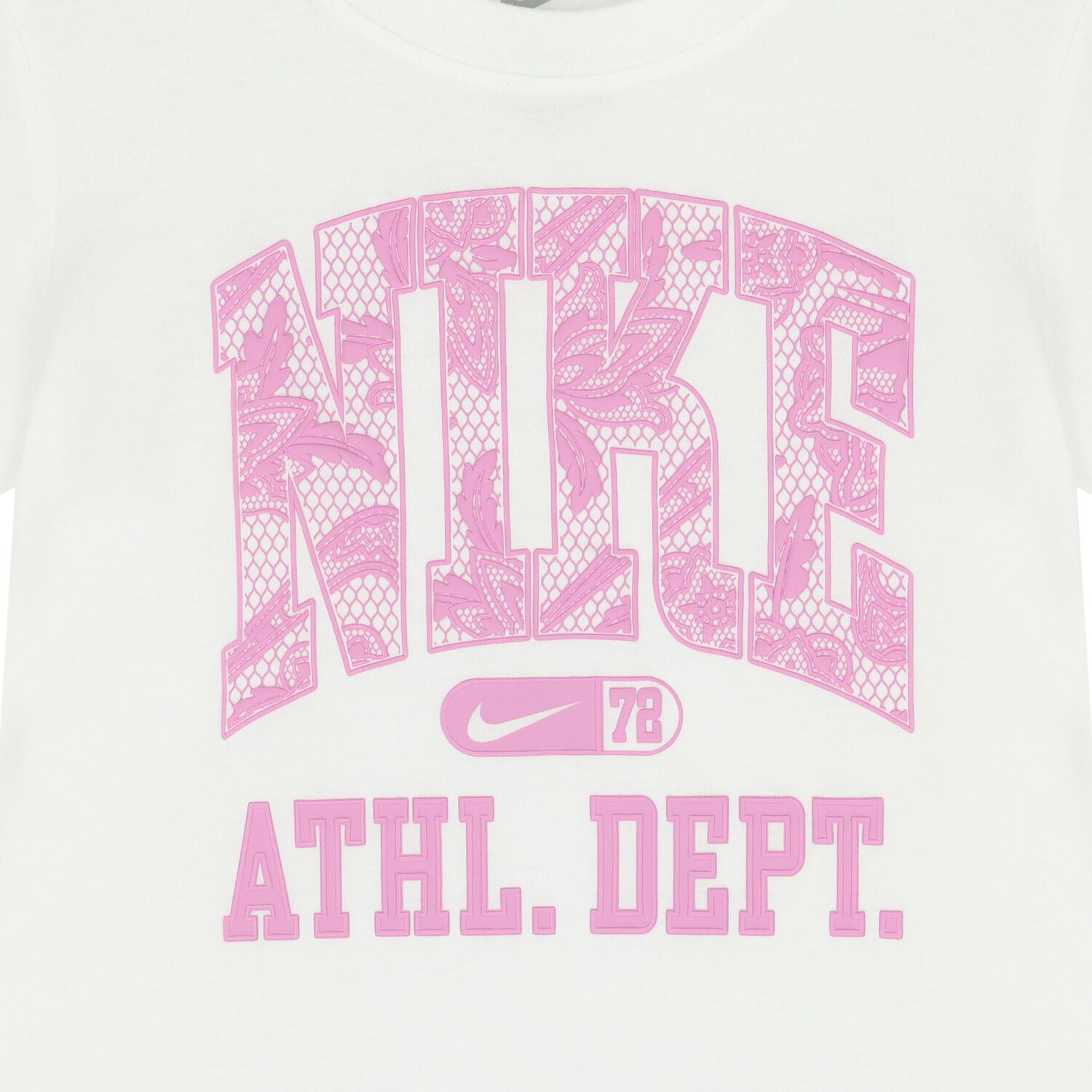 Girls White & Pink Logo Skirt Set, 1, hi-res