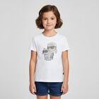 Girls White Ikonik Logo T-Shirt, 2, hi-res