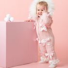 Baby Girls Ivory Ruffled Socks, 3, hi-res