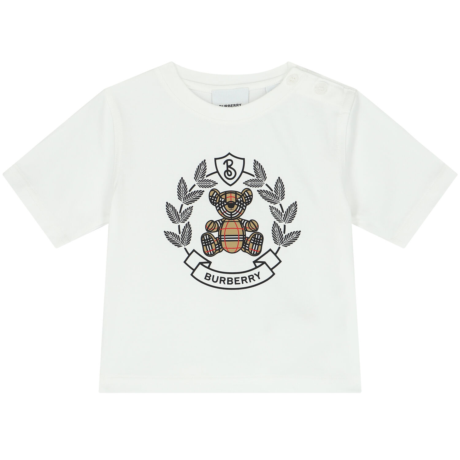 White Crest Logo T-Shirt, 1, hi-res