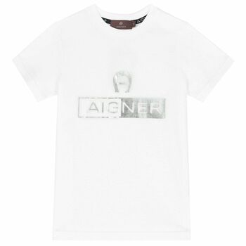 Boys White Logo T-Shirt