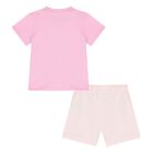 Younger Girls Pink Logo Shorts Set, 6, hi-res