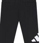 Girls Black Logo Leggings, 1, hi-res