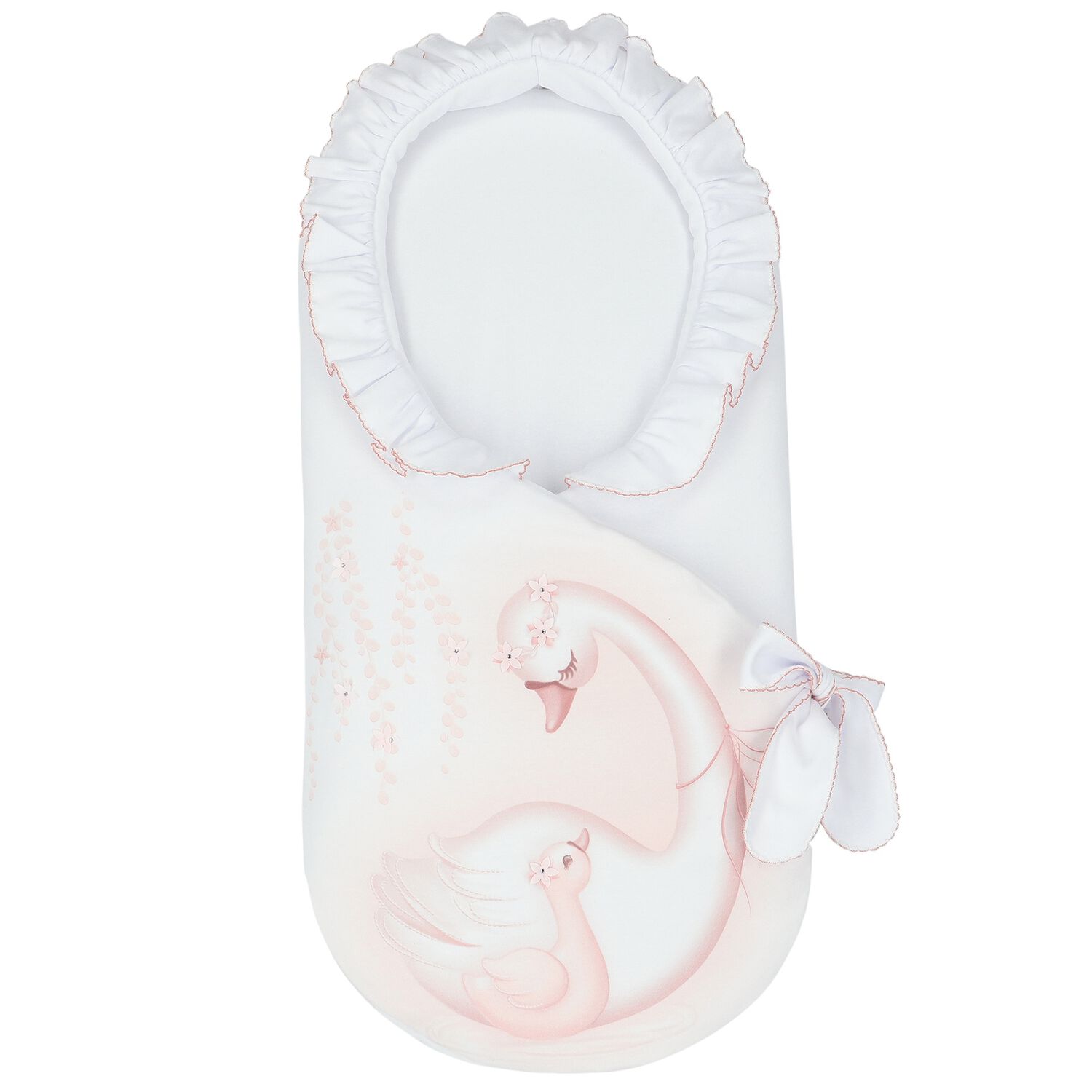 Girls White Swan Baby Nest, 1, hi-res image number null