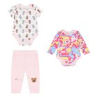 Baby Girls Multi-Coloured Bodysuit Gift Set, 1, hi-res