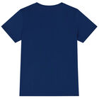 Boys Navy Blue Logo T-Shirt, 3, hi-res