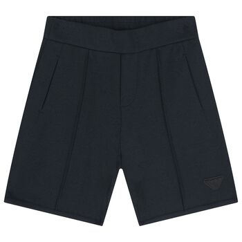 Boys Black Logo Shorts