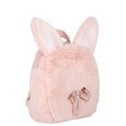 Girls Pink Faux Fur Backpack, 1, hi-res