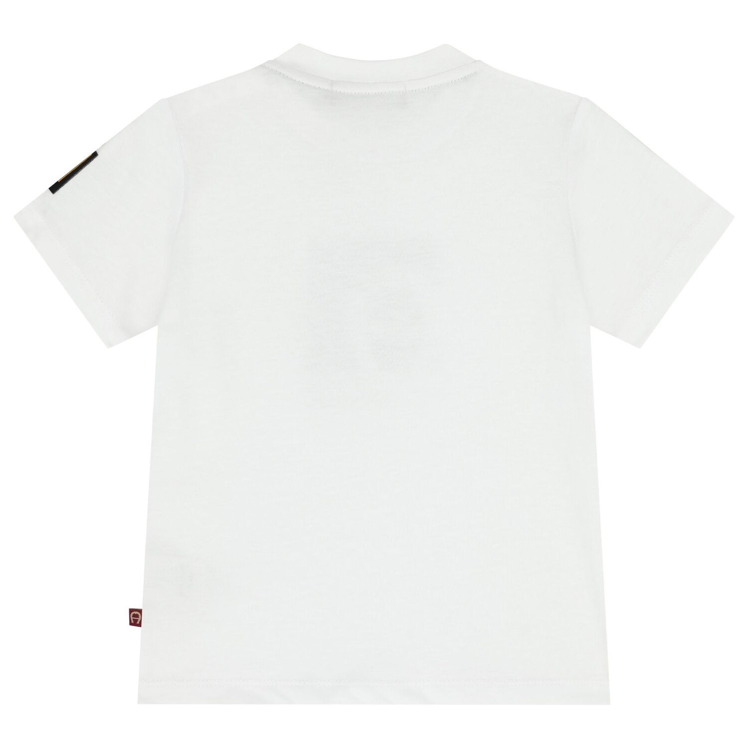 Younger Boys White Logo T-Shirt, 1, hi-res
