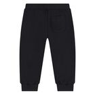 Younger Black Teddy Bear Logo Joggers, 3, hi-res