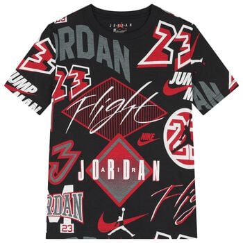 Boys Black Jordan Logo T-Shirt