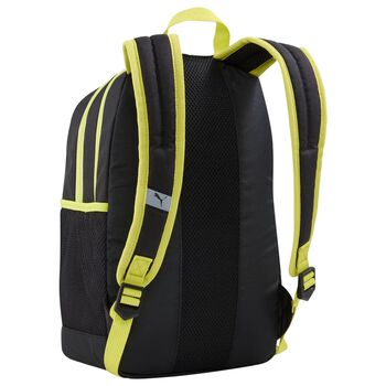 Black & Neon Green Logo Backpack