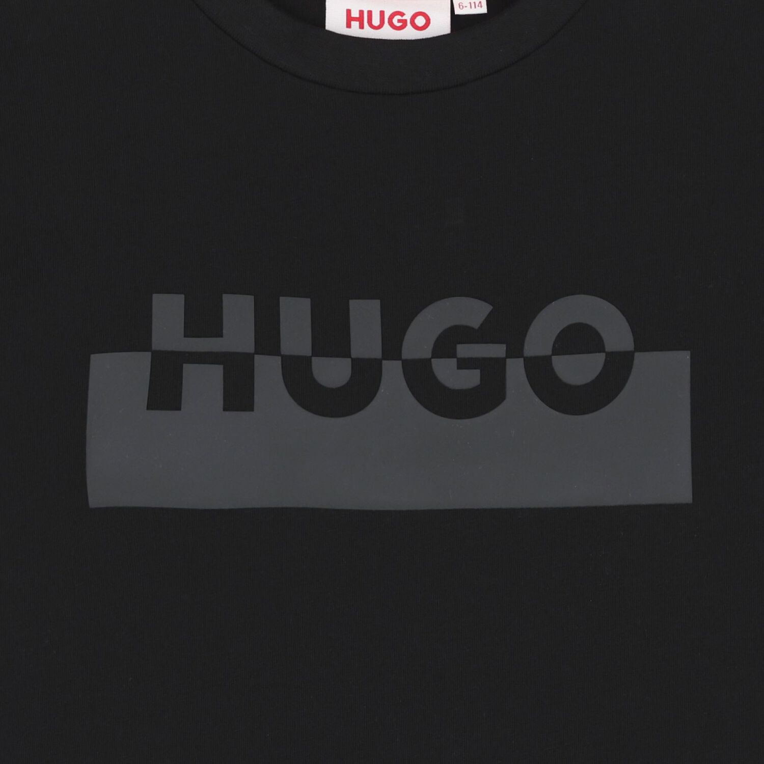 Boys Black Logo T-Shirt, 1, hi-res