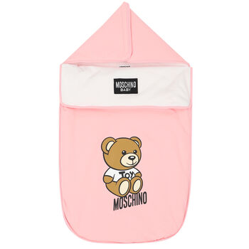 Pink Teddy Bear Logo Baby Nest