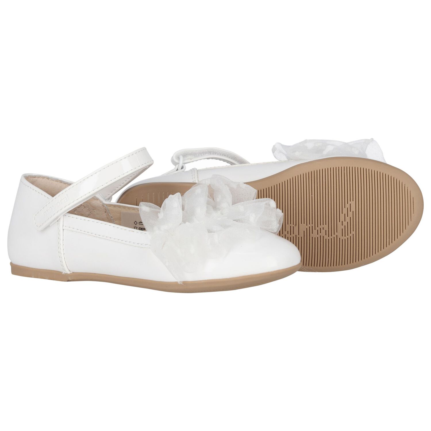 Girls White Patent Shoes, 1, hi-res image number null