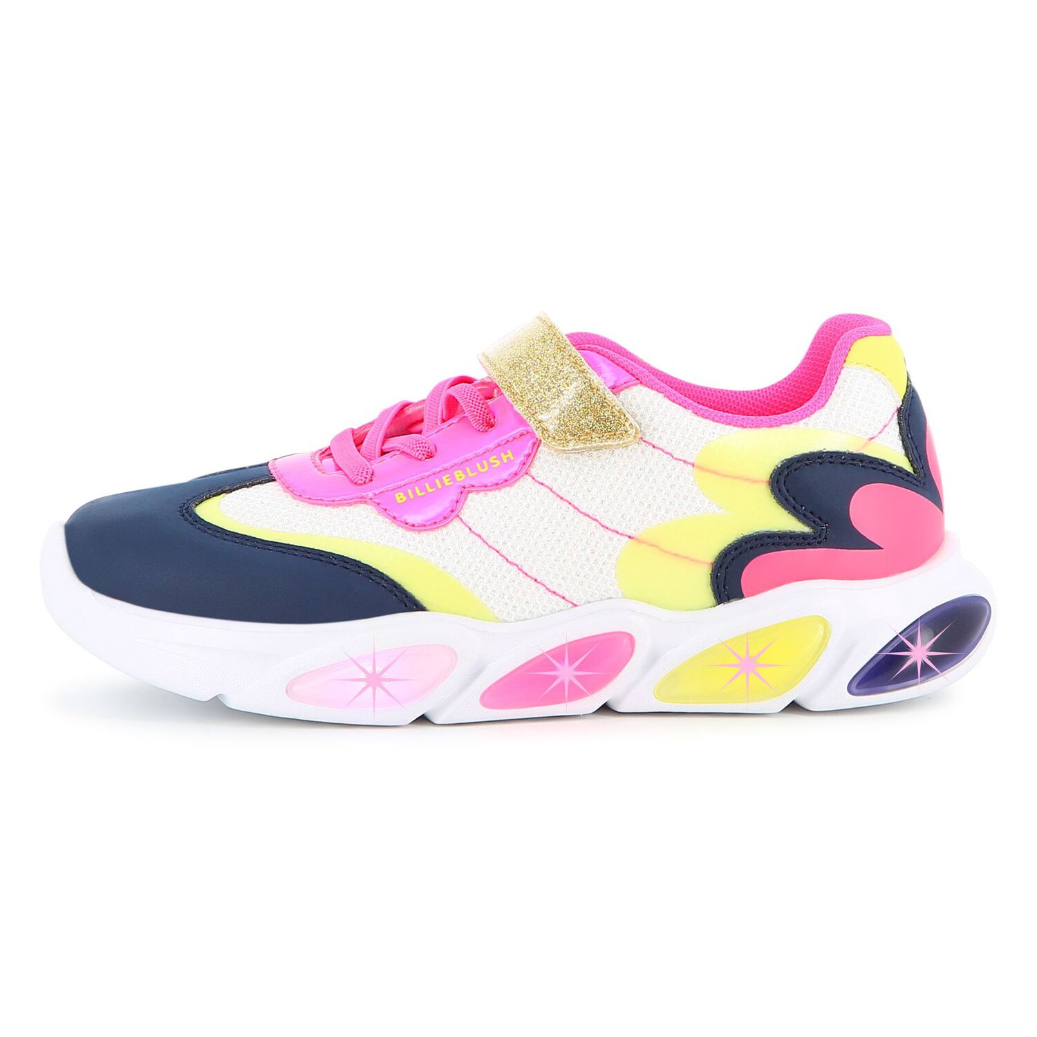 Girls Multi-Coloured Logo Trainers, 1, hi-res