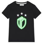 Boys Black & Green Logo Shorts Set, 2, hi-res