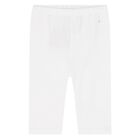 Younger Girls White Leggings, 1, hi-res