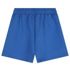 Boys Blue Logo Shorts, 2, hi-res