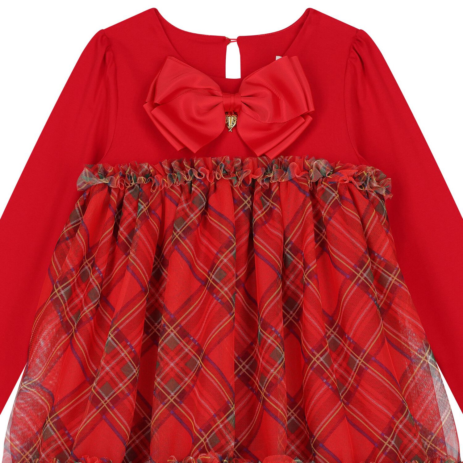 Girls Red Tartan Dress, 1, hi-res image number null