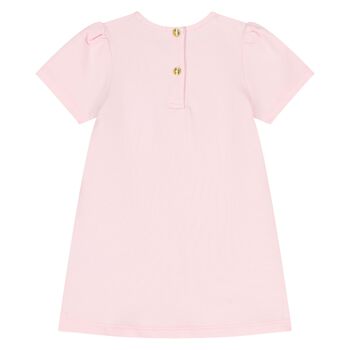 Younger Girls Pink Logo Dress