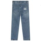 Boys Blue Denim Logo Jeans, 1, hi-res