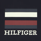 توب أولاد بأكمام بالشعار باللون الكحلى, 1, hi-res