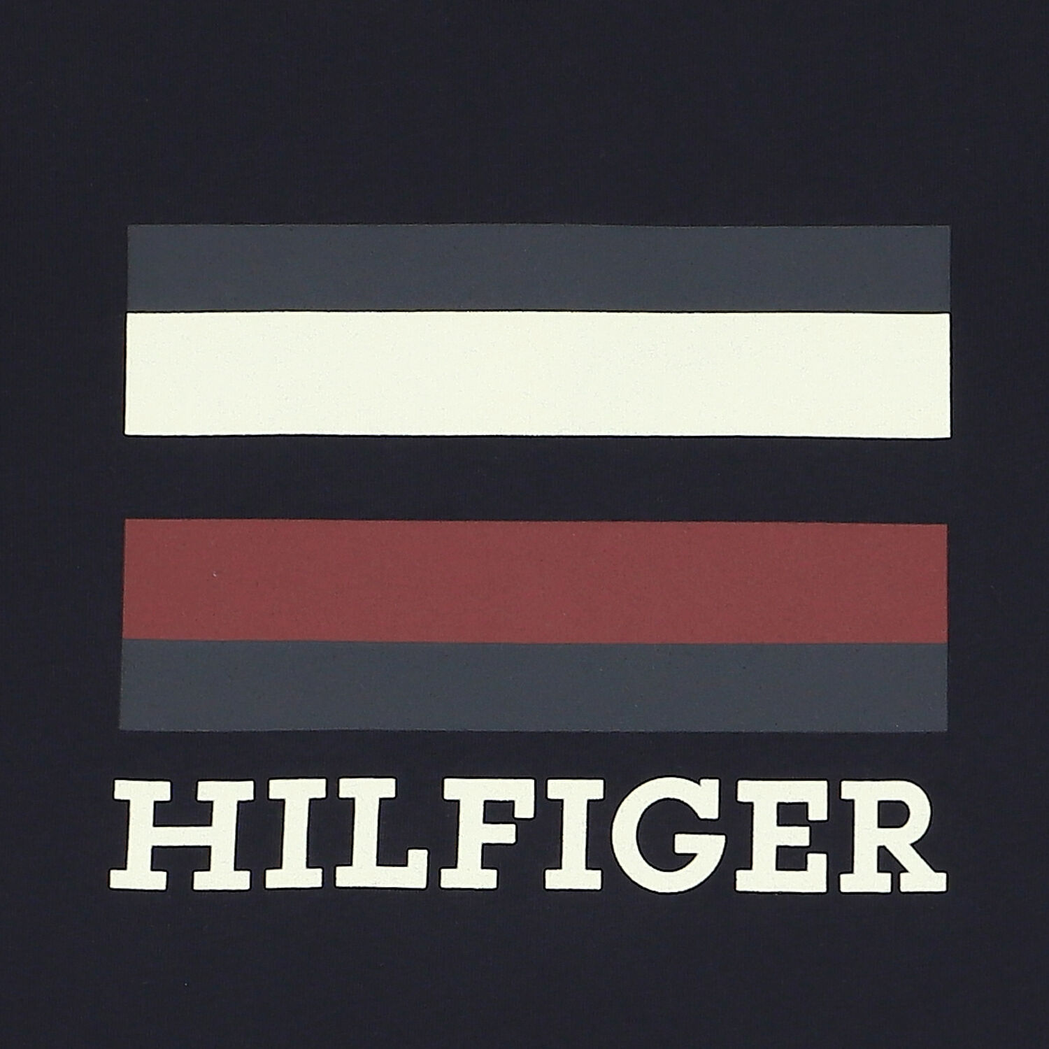 توب أولاد بأكمام بالشعار باللون الكحلى, 1, hi-res