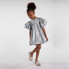 حذاء بنات اسبادريل باللون العاجي والفضي, 1, hi-res