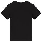 تيشيرت بالشعار باللون الاسود للاولاد, 1, hi-res