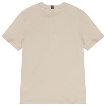 Boys Beige Logo T-Shirt