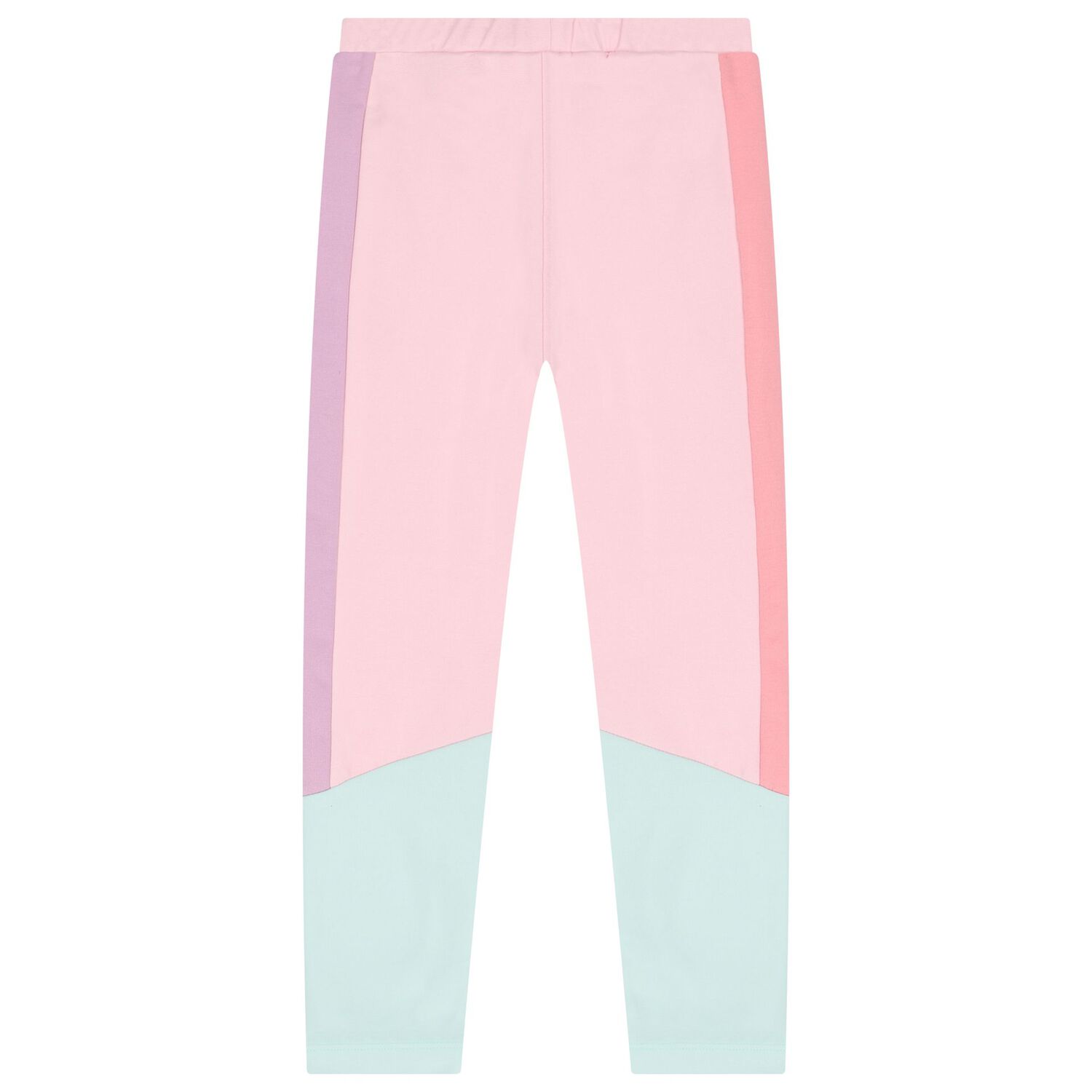 طقم ليجينز مزين بالزهور باللون الوردى والاخضر , 1, hi-res