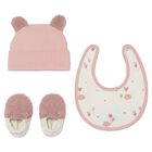 Baby Girls Pink & White Teddy Bear Gift Set, 2, hi-res