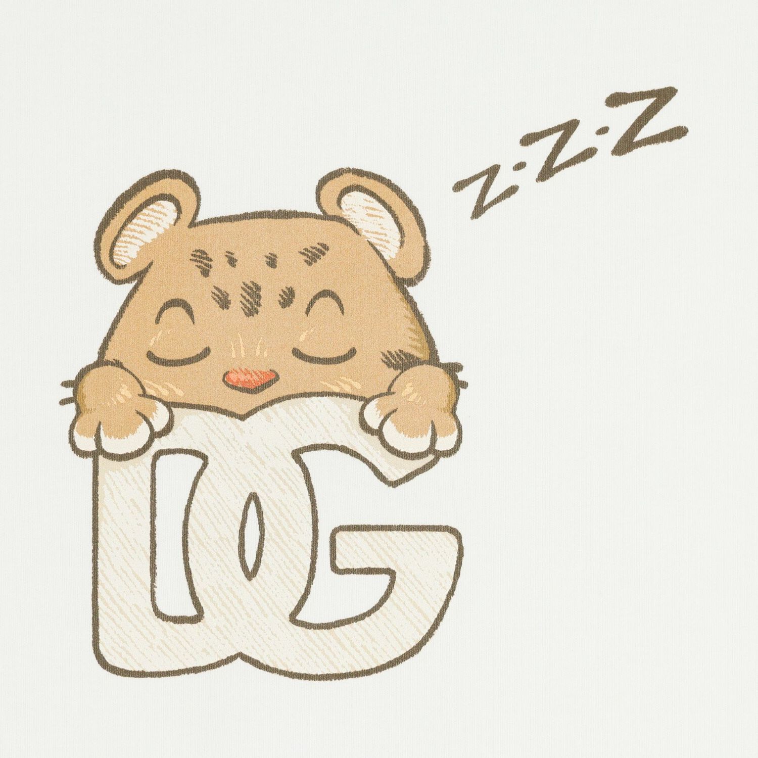 Beige & Ivory Leopard Logo Baby Blanket, 1, hi-res