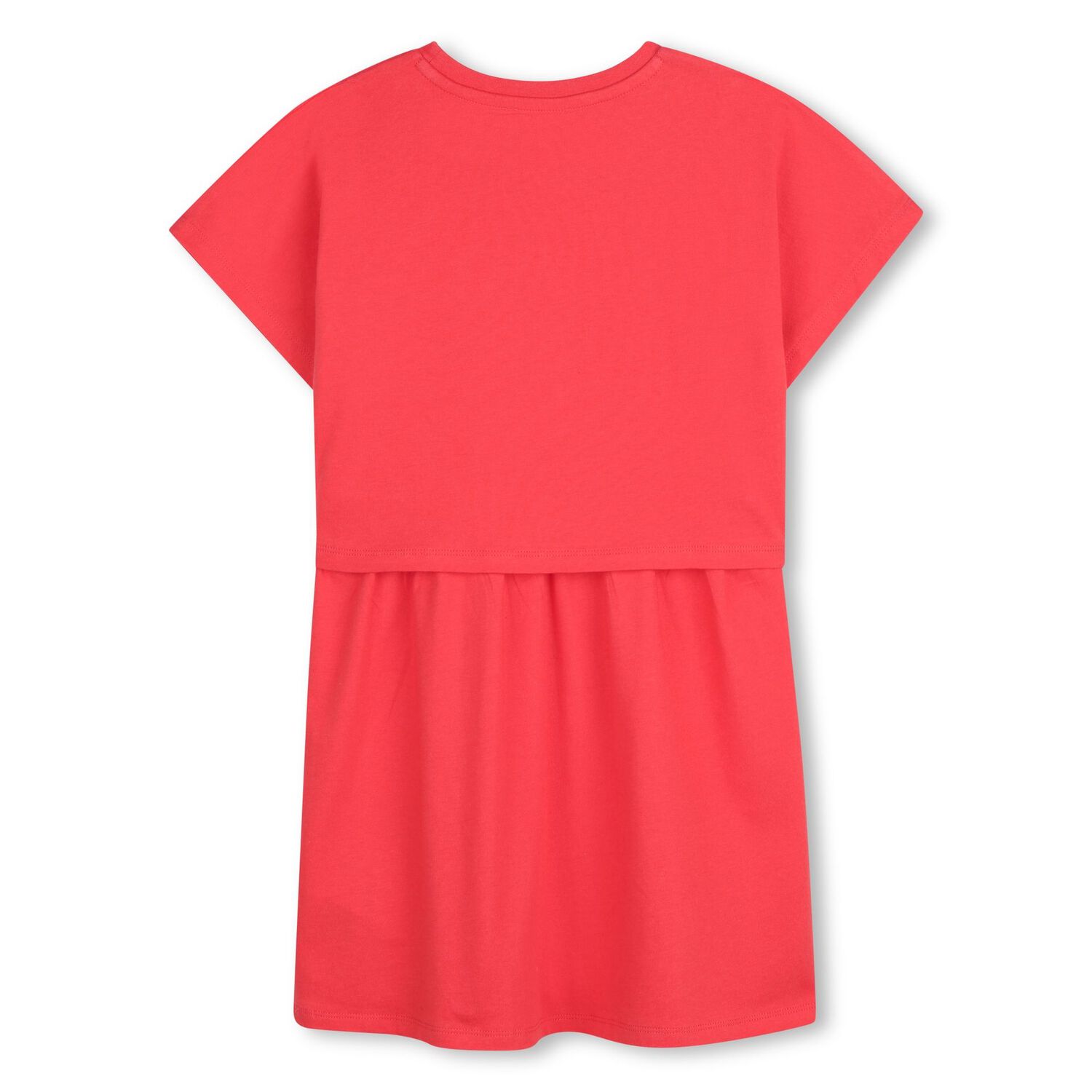 Girls Red Logo Dress, 1, hi-res