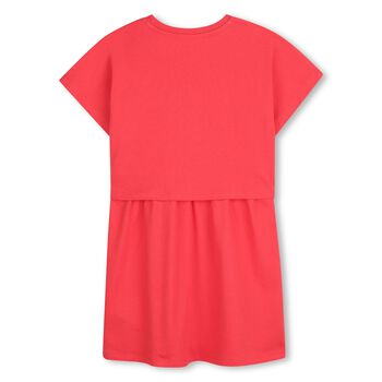 Girls Red Logo Dress