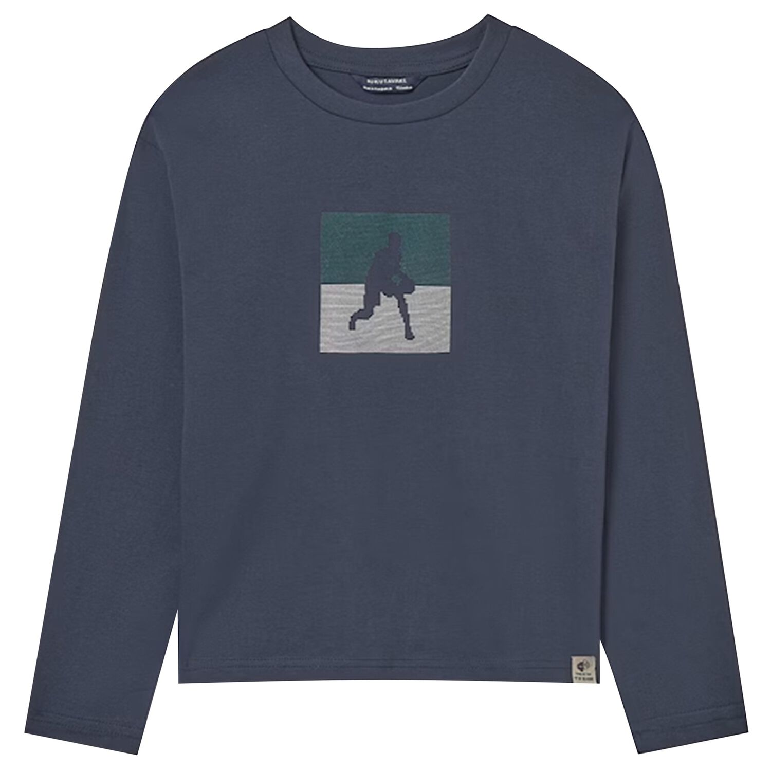 Boys Grey Long Sleeve Top, 1, hi-res
