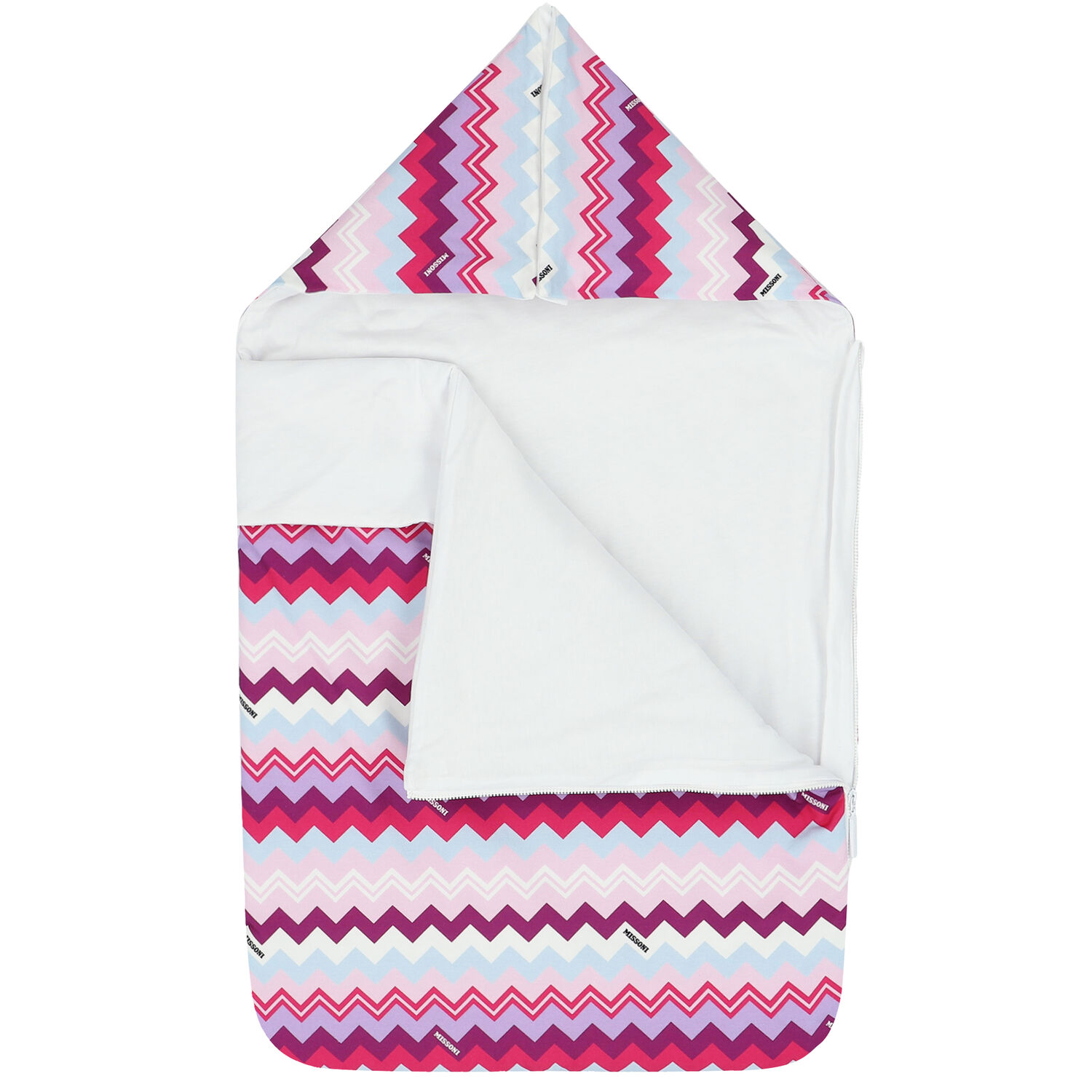 Purple & Pink Zigzag Baby Nest, 2, hi-res