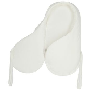 مدس بطعبة أرانب للبنات باللون العاجي 