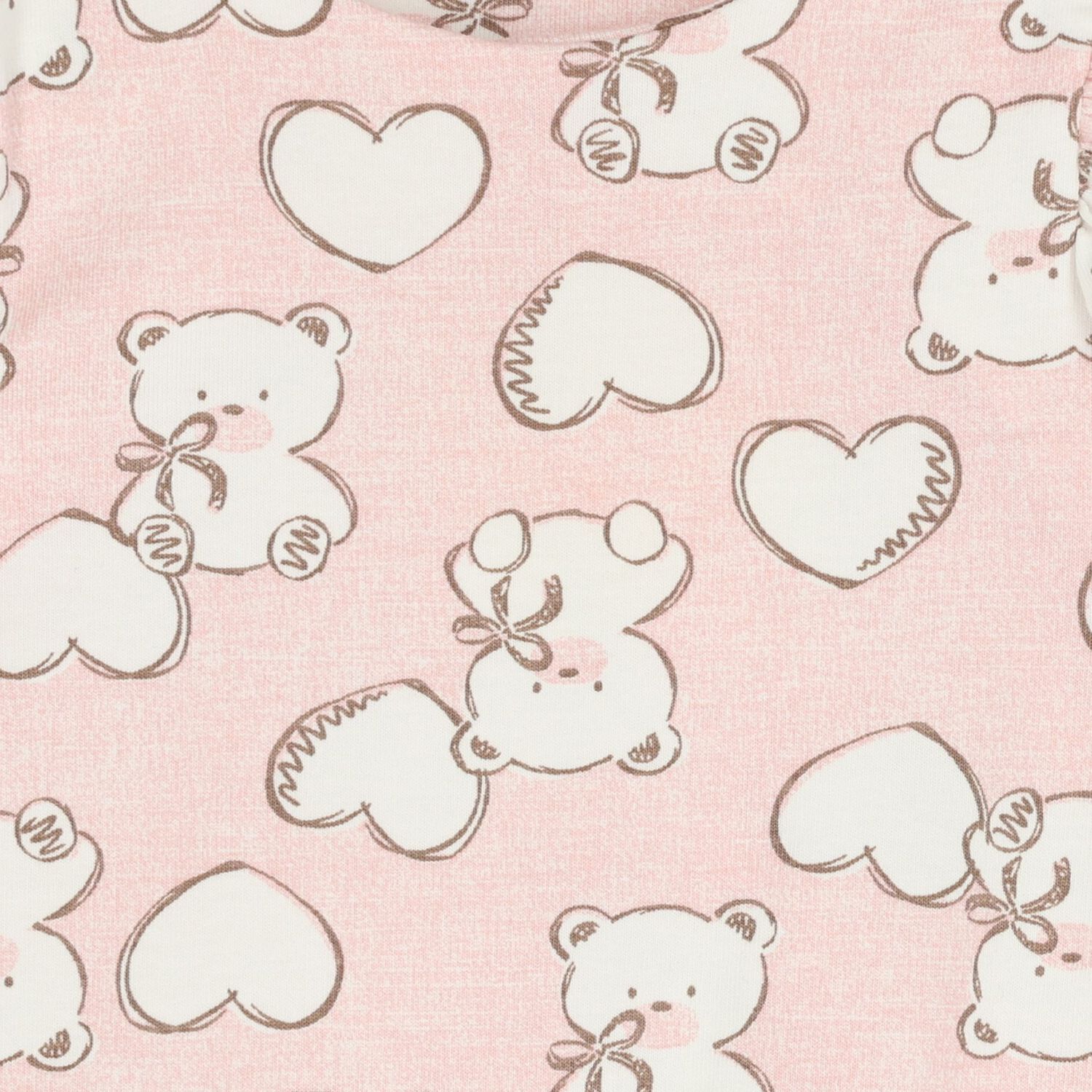 طقم رومبير بنات باللون الوردي والأبيض (3 قطع), 1, hi-res