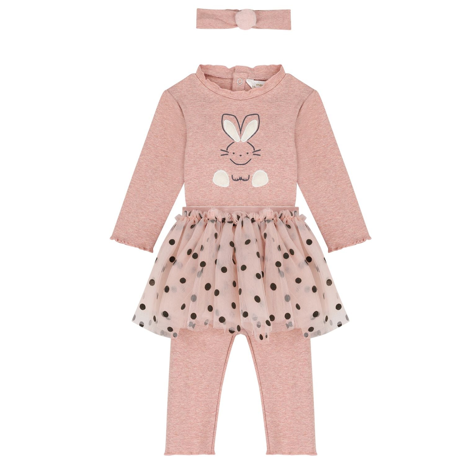 Baby Girls Pink Leggings Set, 1, hi-res