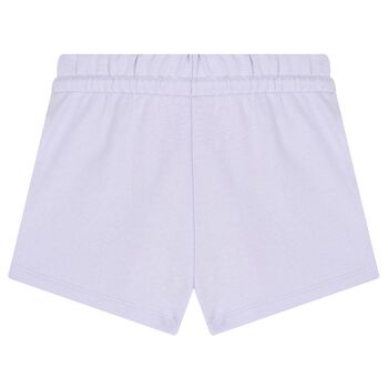 Girls Purple Logo Shorts