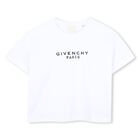 Girls White Logo T-Shirt, 1, hi-res