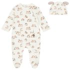 Ivory Bunny Babygrow Set, 1, hi-res