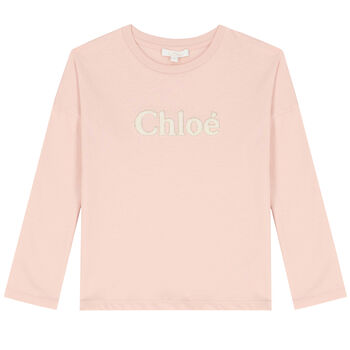 Girls Pale Pink Logo T-Shirt