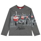 Boys Grey Mountain Long Sleeve Top, 1, hi-res