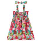 Girls Pink & Aqua Dress Set, 1, hi-res