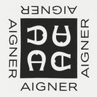 تيشيرت أولاد بالشعار باللون الأبيض والأسود, 1, hi-res